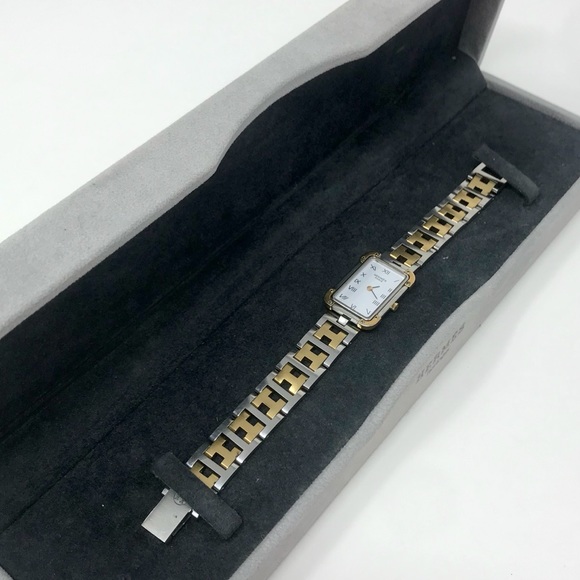 **SOLD** Hermès Croisiere Two-Tone Quartz Watch - Picture 2 of 14
